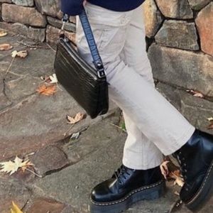 UO black snake mini bag